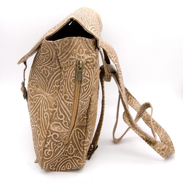 Small Leather Backpack - Moorish Designs - Model IBIL