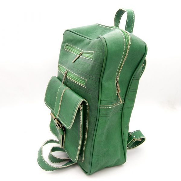 Leather goat leather backpack