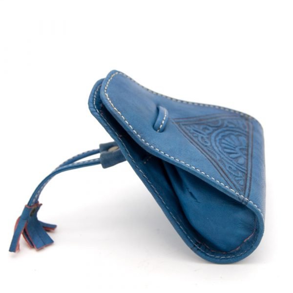 leather goods purse pouch embossed leather