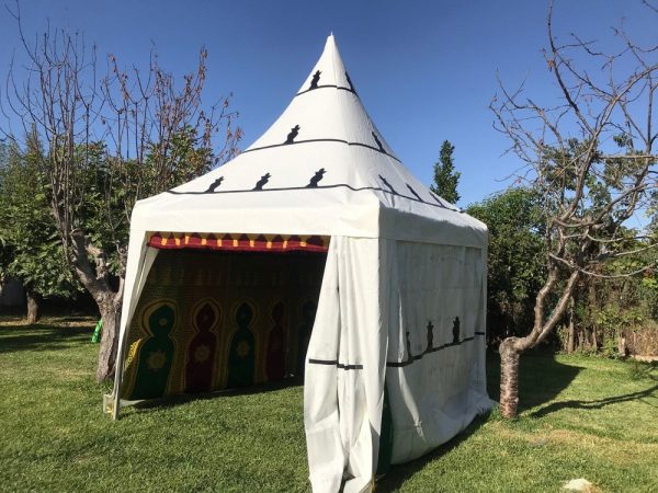Moroccan Arab Jaima - Tent - 2 x 2 m - PVC -Iron Structure - Parties Events