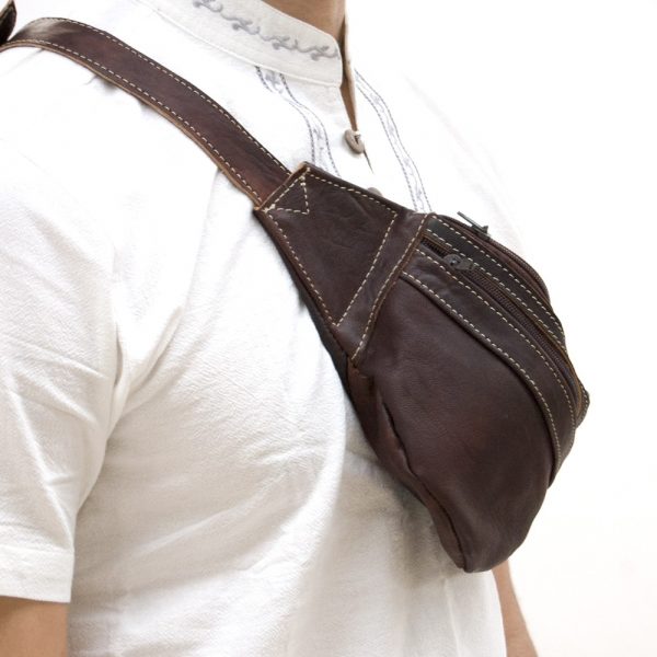 Leather Belt Bag - Leather Goods - Model KANI