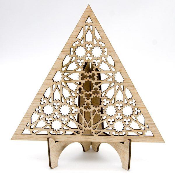 Triangular Arabic Lattice - Laminated Wood - Muzalaz Design