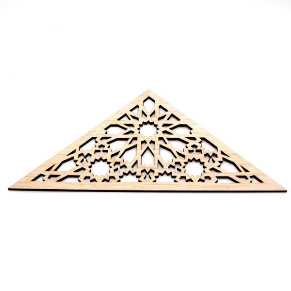 Triangular Arabic Lattice - Laminated Wood - Muzalazat Design