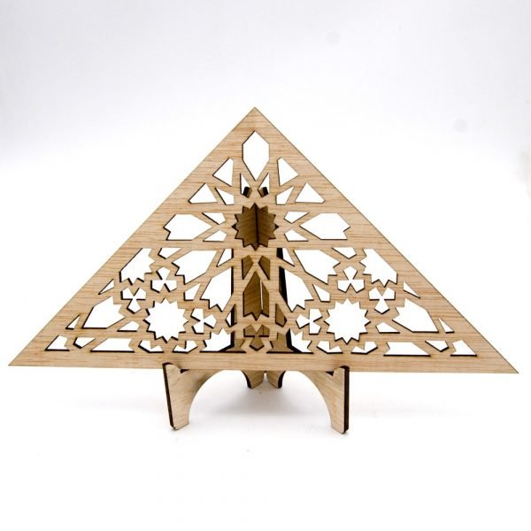 Triangular Arabic Lattice - Laminated Wood - Muzalazat Design