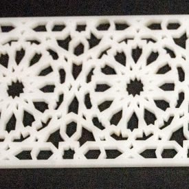 Arabic Methacrylate Lattice Template 50 x 10 - Alhambra Model