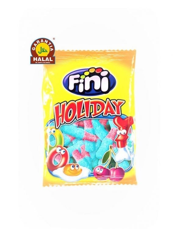 Blue and Pink Bottles - Halal Candies - Gluten Free and 0% Fat - Fini - 100 gr