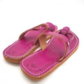 Light Pink Woman Sandal - 100% Leather - Alwarda Model