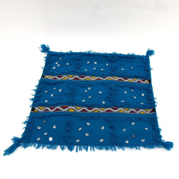 Berber Cushion Cover - Cotton and Wool - Handmade - 56cm - Berber Waahid Model
