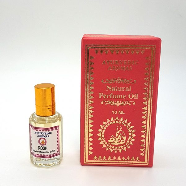 Natural Perfume - Rose - 0% Alcohol - Ayurvedic Aromas - 10 ml