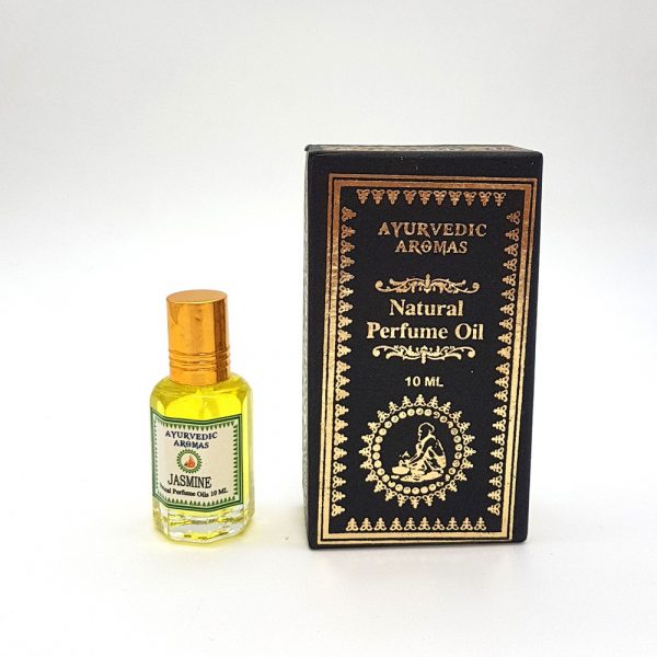 Natural Perfume - Jasmine - 0% Alcohol - Ayurvedic Aromas - 10 ml