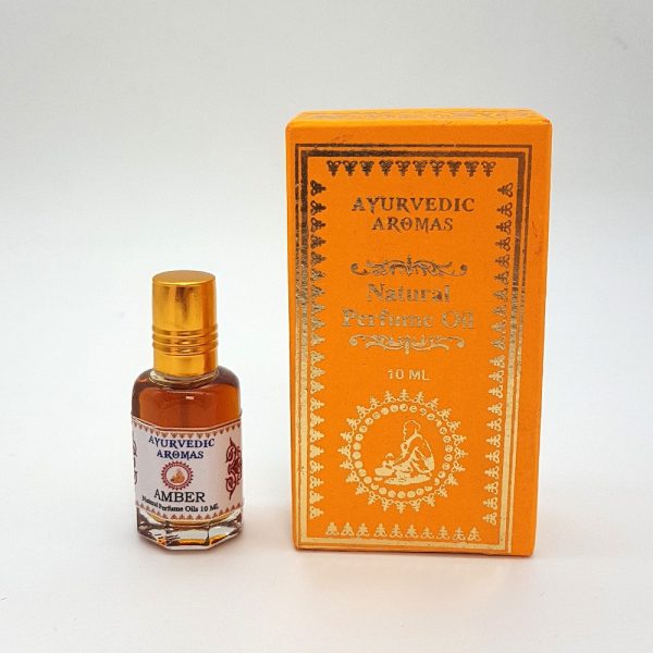 Natural Perfume - Amber - 0% Alcohol - Ayurvedic Aromas - 10 ml