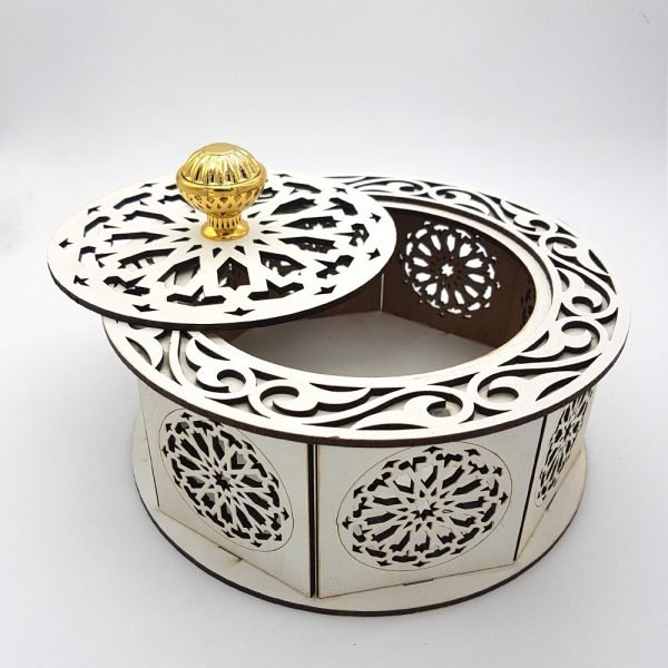 Candy Box - Multiple Uses - Alhambra + Floral Model - White Color