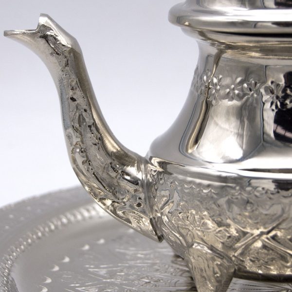 Moroccan Arabic Teapot - Carved Alpaca - Moorish Tea - 5 Star Model 300 ml