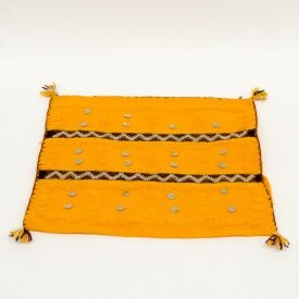 Berber Cushion Cover - Vintage Style - 36cm x 36cm - Yellow