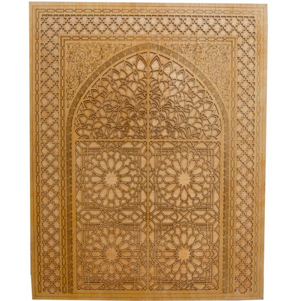 Sultan Door - Decorative Wooden Lattice - 100 x 88 cm