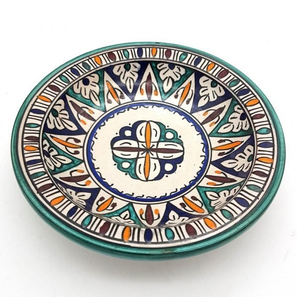Arabic Deep Plate - Fez Ceramic - 15 cm - Hand Painted - Multicolor
