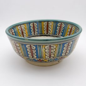 Moroccan Bowl or Bowl - Salad Bowl - Fez Ceramic - Hand Painted - Multicolor - 15 x 7 cm