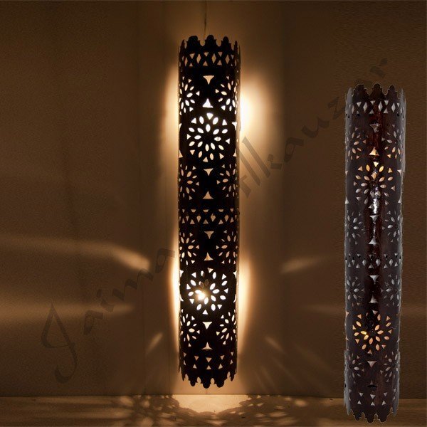 Elongated Moroccan Wall Lamp - Arabic Design - Tawil 80cm Model