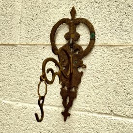 Antique Brass Wall Mount Lamp or Hanger - Handmade - Moroccan Decoration - Unique Piece