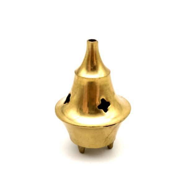 Bronze Metal Incense Burner Censer - Jarama Model - 6cm x 3.5cm