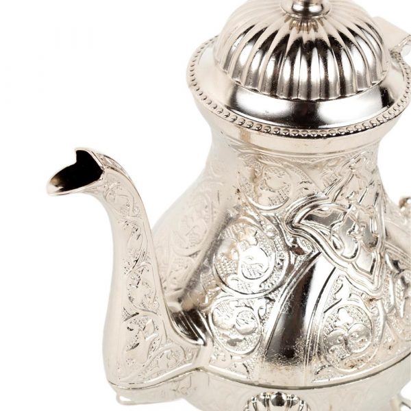 Turkish Engraved Cast Iron Teapot DELUXE - Ottoman Model