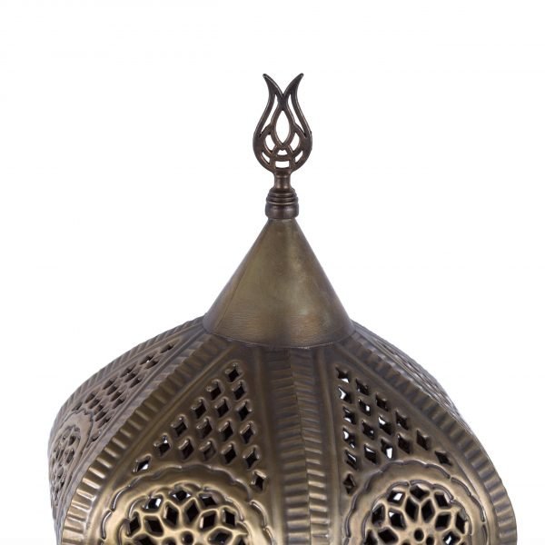 Antique Bronze Table Lantern - DELUXE - Model Samarkand 47 cm