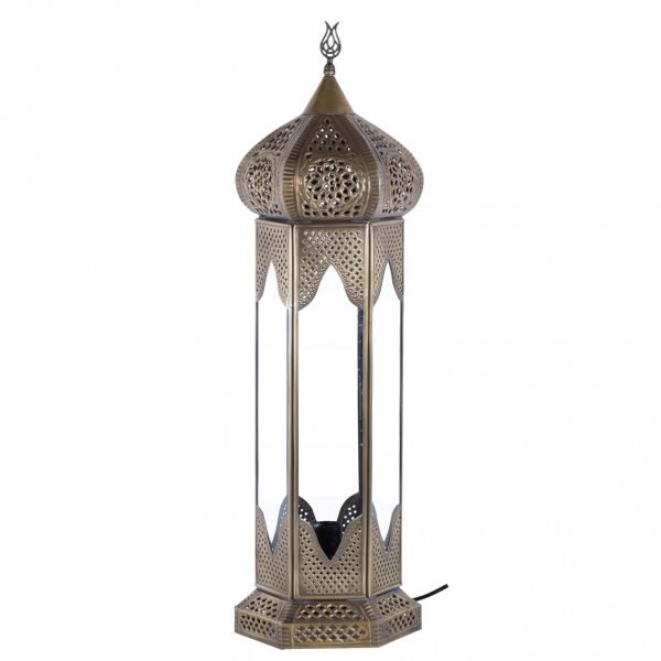 Antique Bronze Table Lantern - DELUXE - Samarcanda Model 56 cm