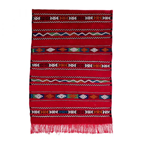 Berber Wool Tapestry - Kilim Ahmar